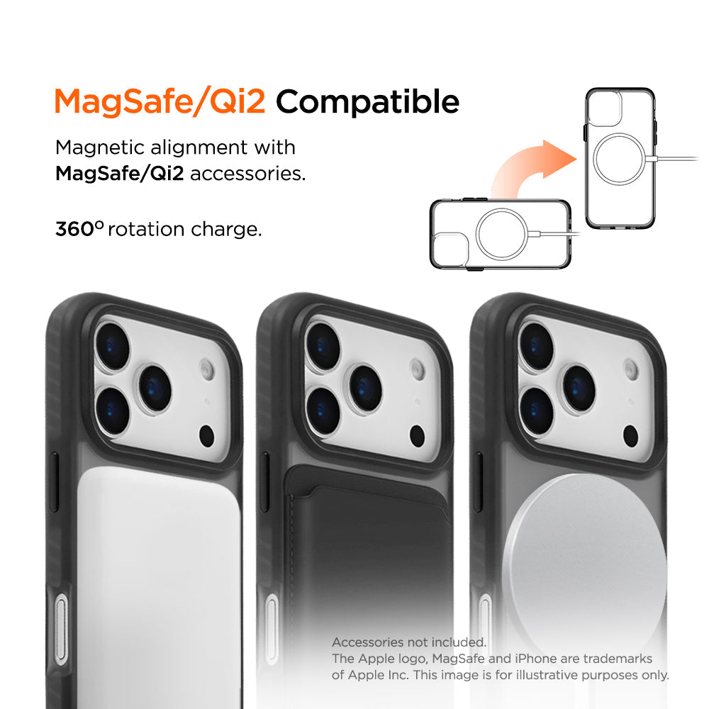 Eiger Blizzard Magsafe Case GRS for Apple iPhone 17 Pro in Black