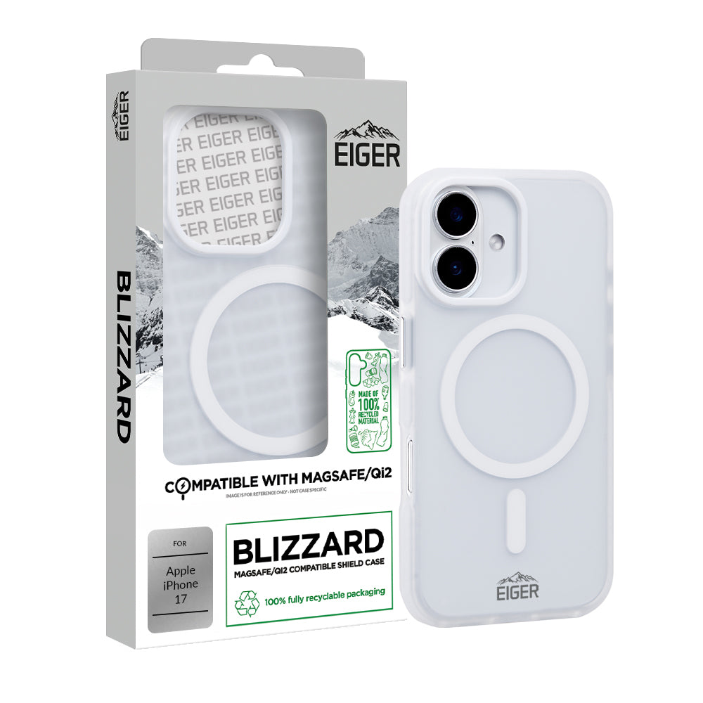 Eiger Blizzard Magsafe Case GRS for Apple iPhone 17 in White
