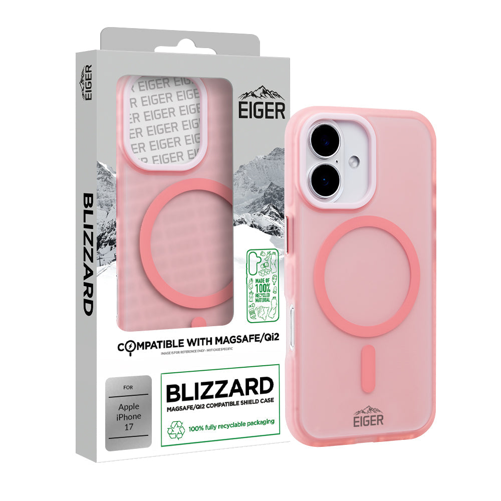 Eiger Blizzard Magsafe Case GRS for Apple iPhone 17 in Pink