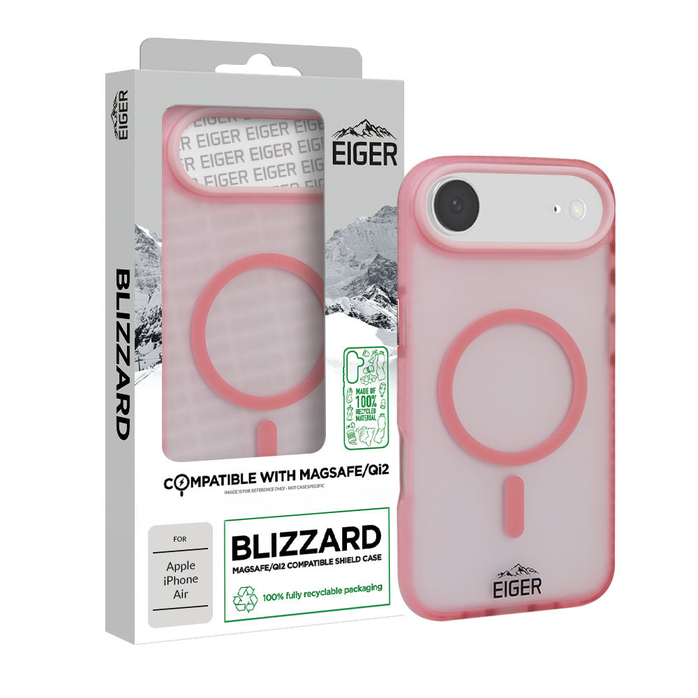 Eiger Blizzard Magsafe Case GRS for Apple iPhone 17 Air in Pink