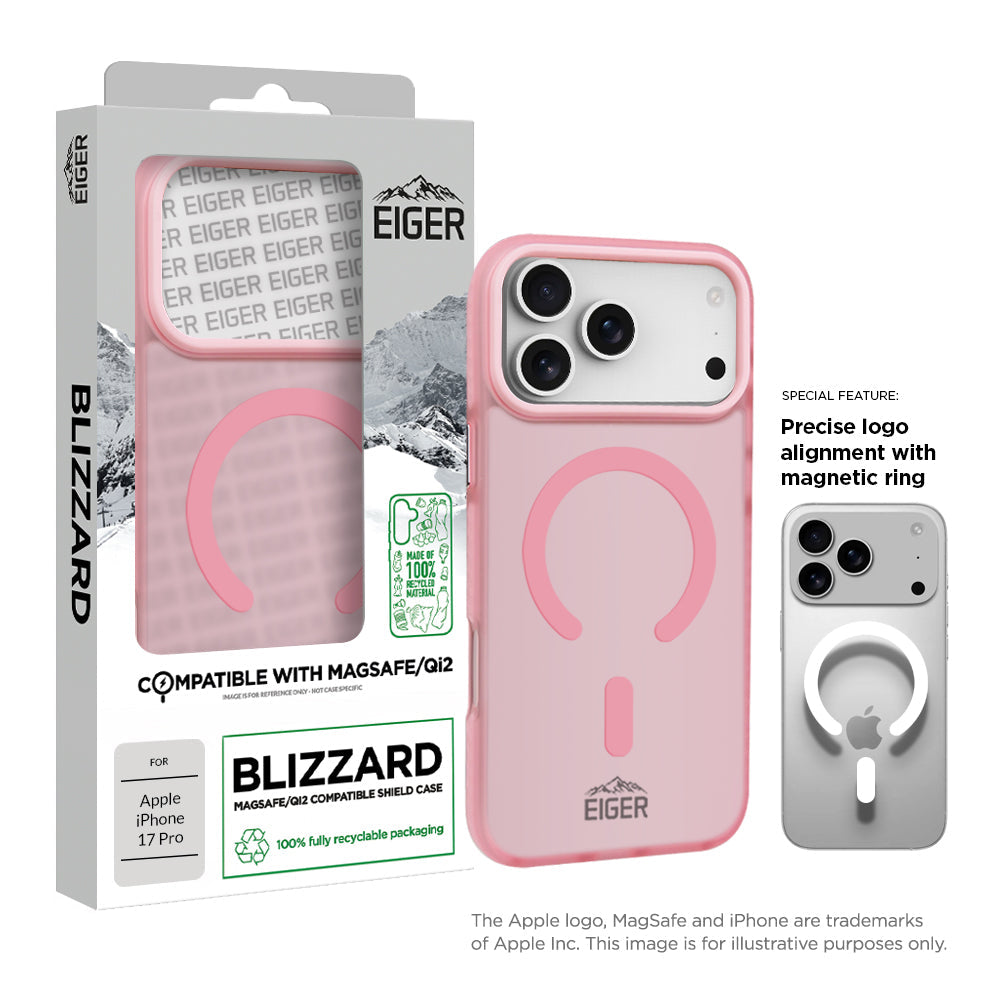 Eiger Blizzard Magsafe Case GRS for Apple iPhone 17 Pro in Pink