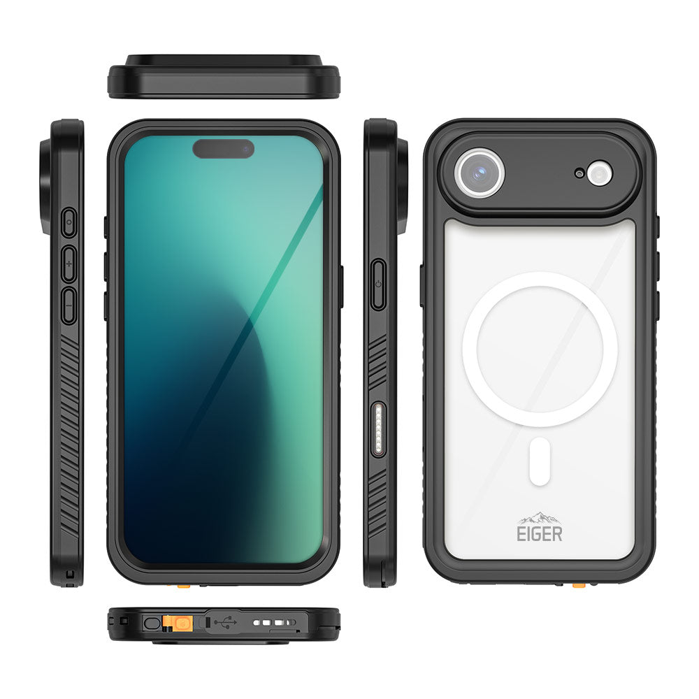 Eiger Avalanche Magsafe Case & Screen Protector for Apple iPhone Air in Black