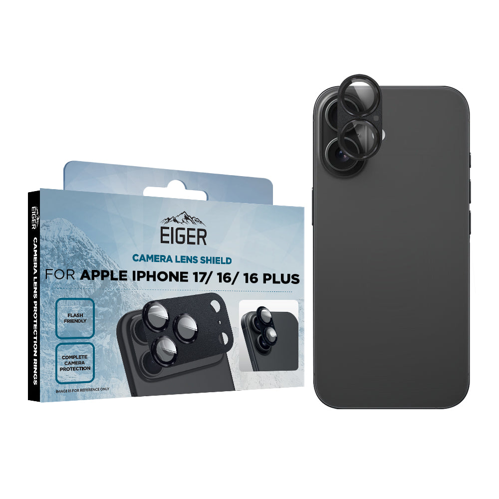 Eiger Mountain Glass LENS SHIELD for Apple iPhone 17/ 16/ 16 Plus