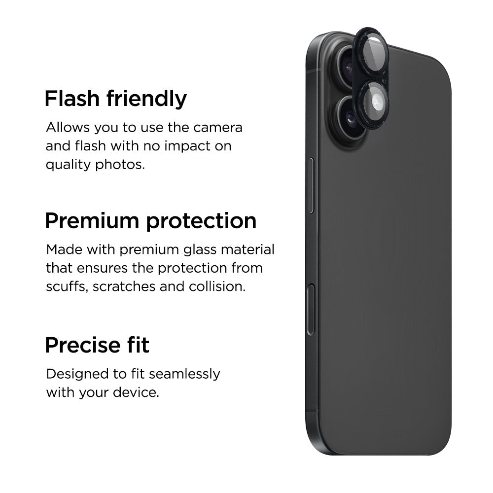 Eiger Mountain Glass LENS SHIELD for Apple iPhone 17/ 16/ 16 Plus