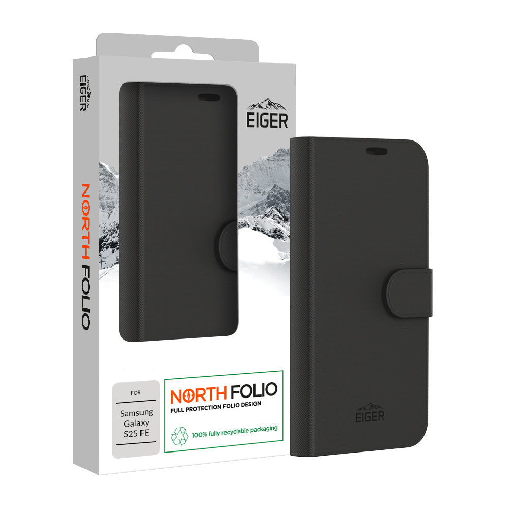 Eiger North Folio Case for Samsung Galaxy S25 FE in Black