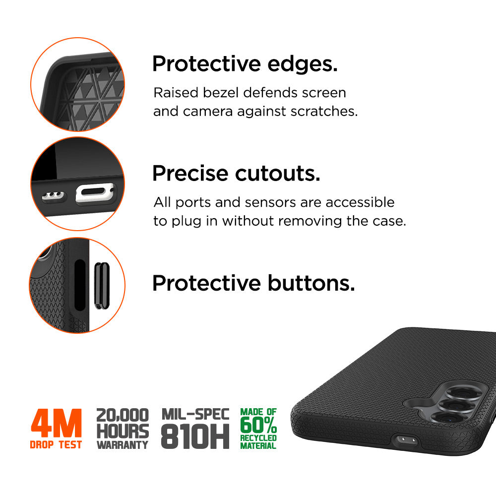 Eiger North Case GRS for Samsung Galaxy S25 FE in Black