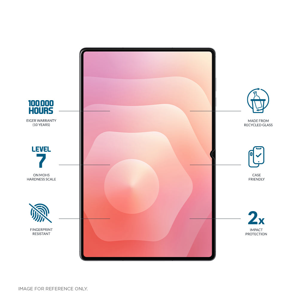 Eiger Mountain Glass CLEAR Tablet Screen Protector GRS for Samsung Galaxy Tab S11 Ultra