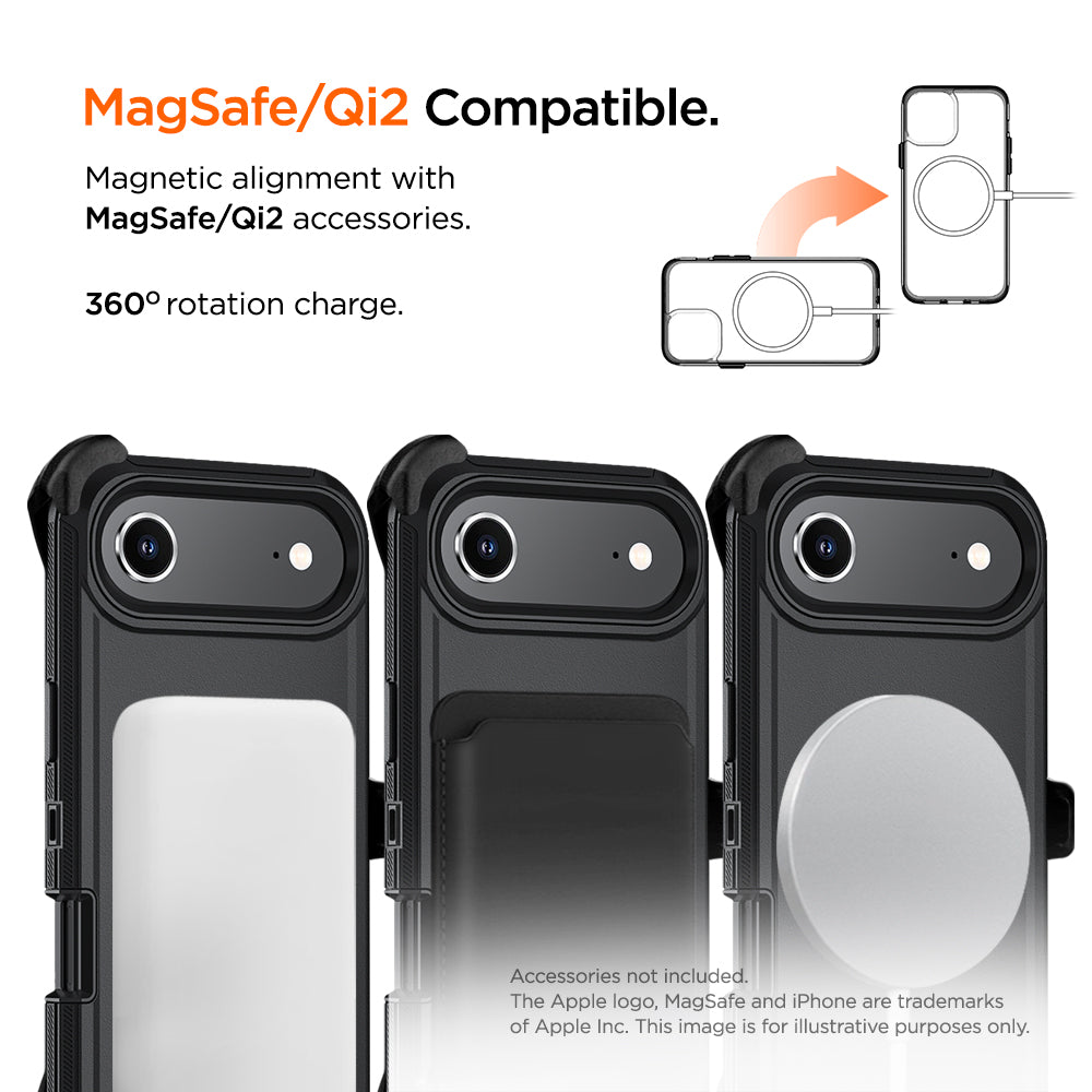 Eiger Boulder Magsafe Case for Apple iPhone Air Black