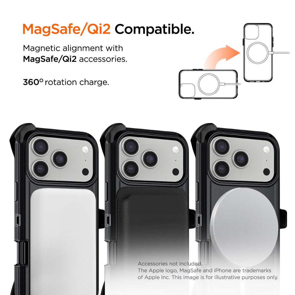 Eiger Boulder Magsafe Case for Apple iPhone 17 Pro Max Black