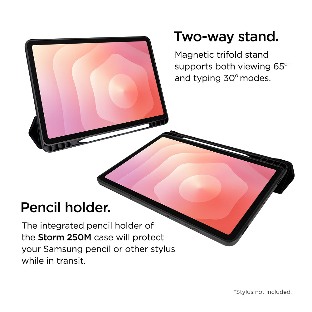 Eiger Storm 250m Stylus Case for Samsung Galaxy Tab S11 in Black