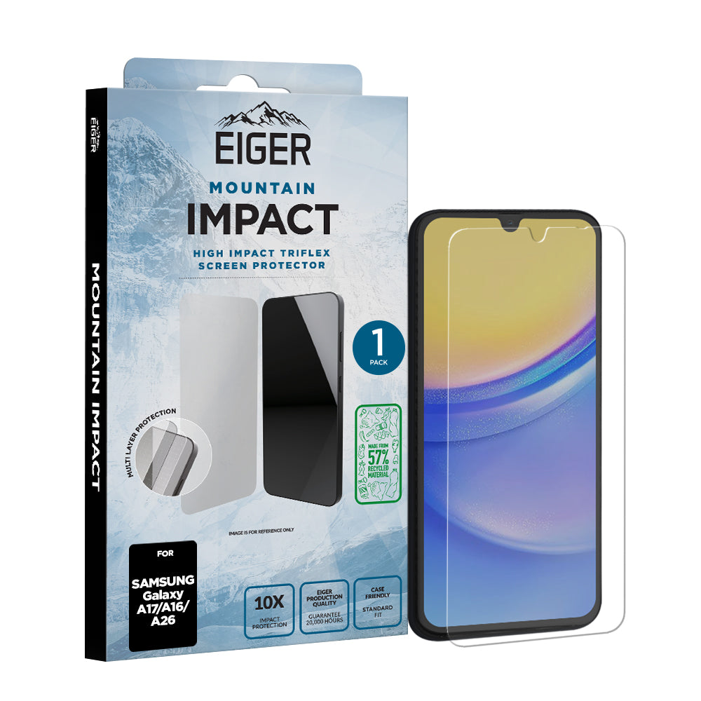 Eiger Mountain IMPACT Screen Protector GRS for Samsung Galaxy A17/ A16/ A26