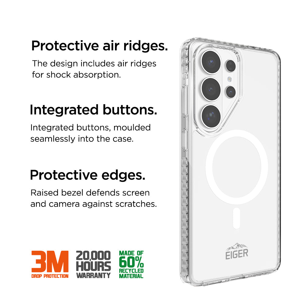 Eiger Ice Grip Magsafe Case GRS for Samsung Galaxy S26 Ultra in Clear