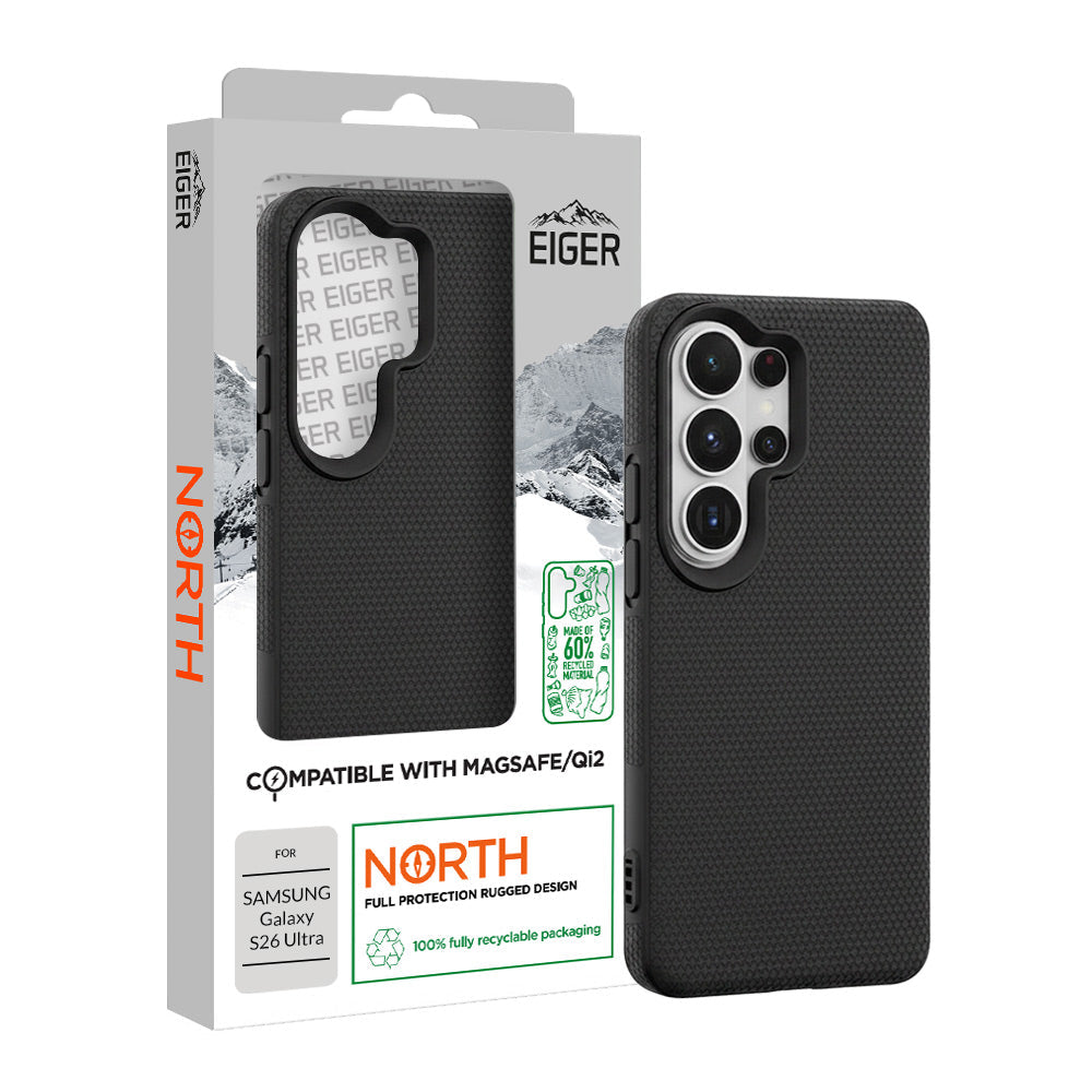 Eiger North Magsafe Case GRS for Samsung Galaxy S26 Ultra in Black