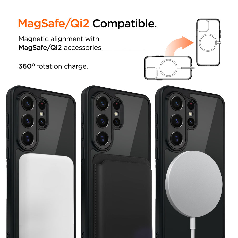 Eiger North Folio Magsafe Case for Samsung Galaxy S26 Ultra in Black