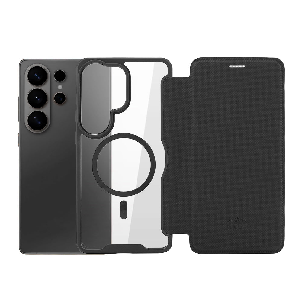 Eiger North Folio Magsafe Case for Samsung Galaxy S26 Ultra in Black