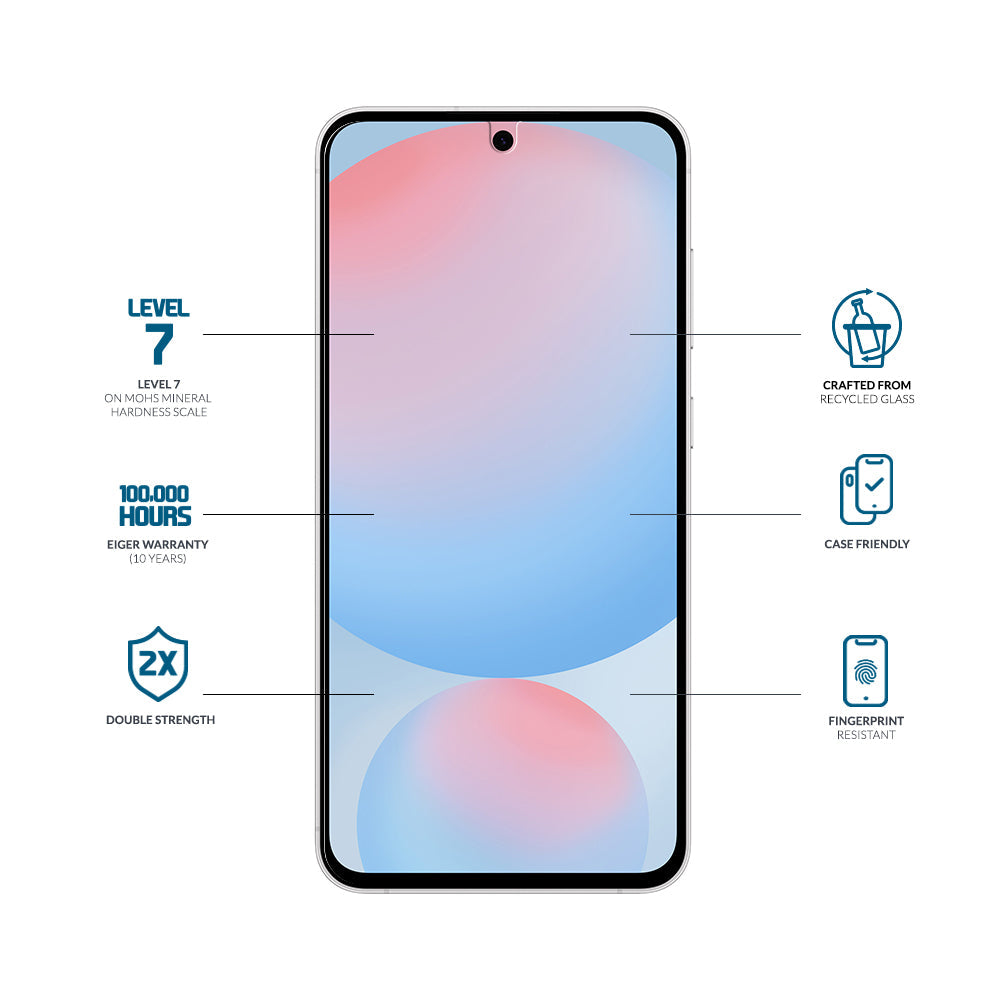 Eiger Mountain Glass CLEAR Screen Protector GRS for Samsung Galaxy S26+