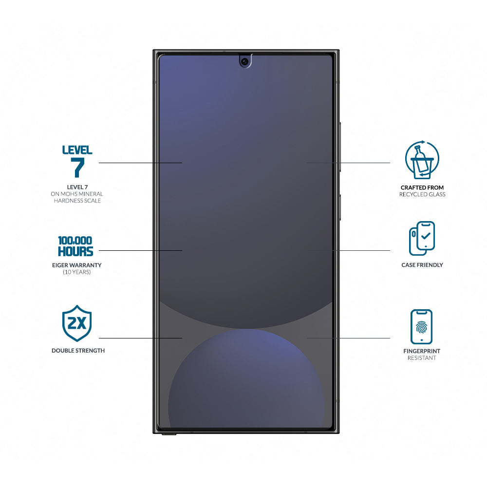 Eiger Mountain Glass CLEAR Screen Protector GRS for Samsung Galaxy S26 Ultra