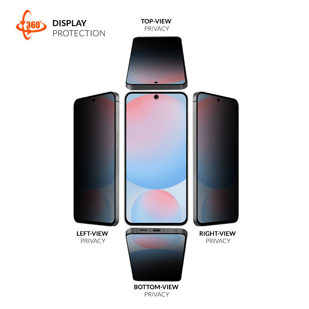 Eiger Mountain Black Privacy EDGE 360 Screen Protector GRS for Samsung Galaxy S26+