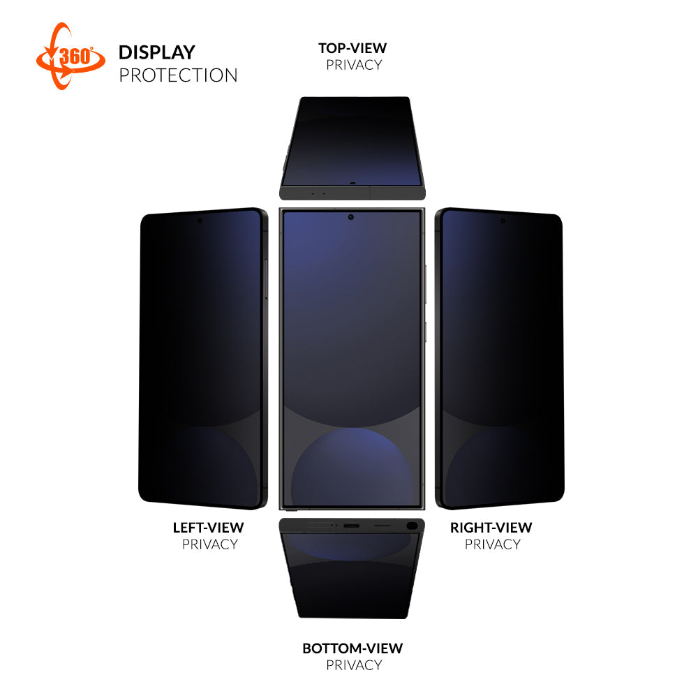 Eiger Mountain Black Privacy EDGE 360 Screen Protector GRS for Samsung Galaxy S26 Ultra