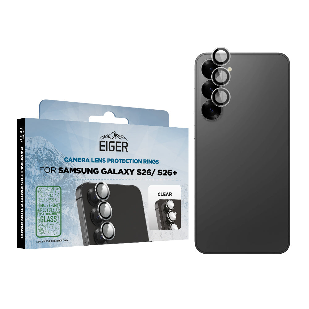 Eiger Mountain Glass LENS RING GRS for Samsung Galaxy S26/ S26+ in Clear