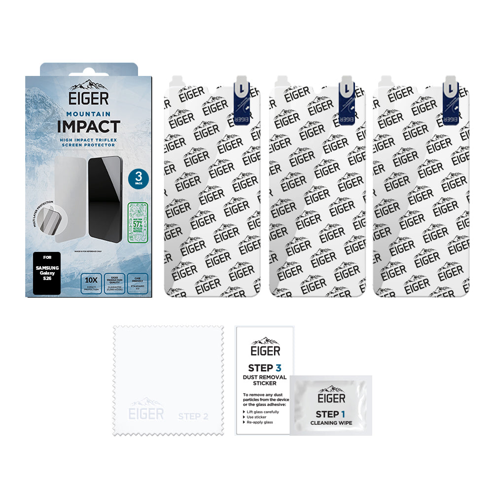 Eiger Mountain IMPACT Screen Protector GRS for Samsung Galaxy S26