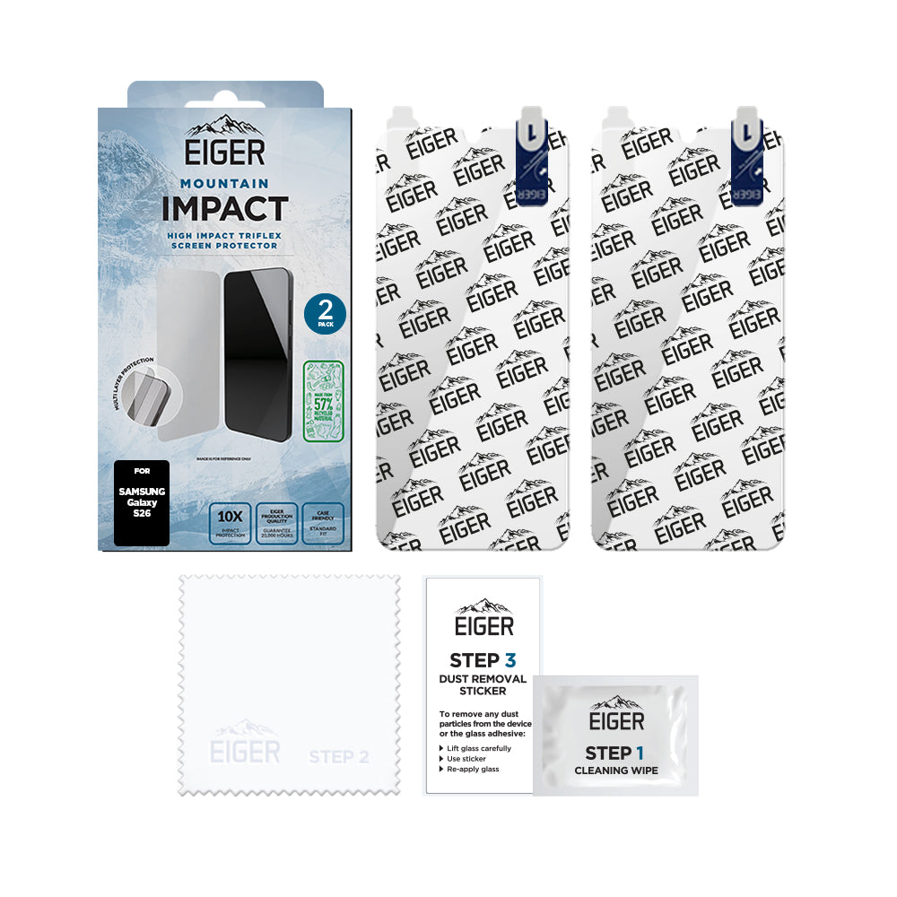 Eiger Mountain IMPACT Screen Protector GRS for Samsung Galaxy S26