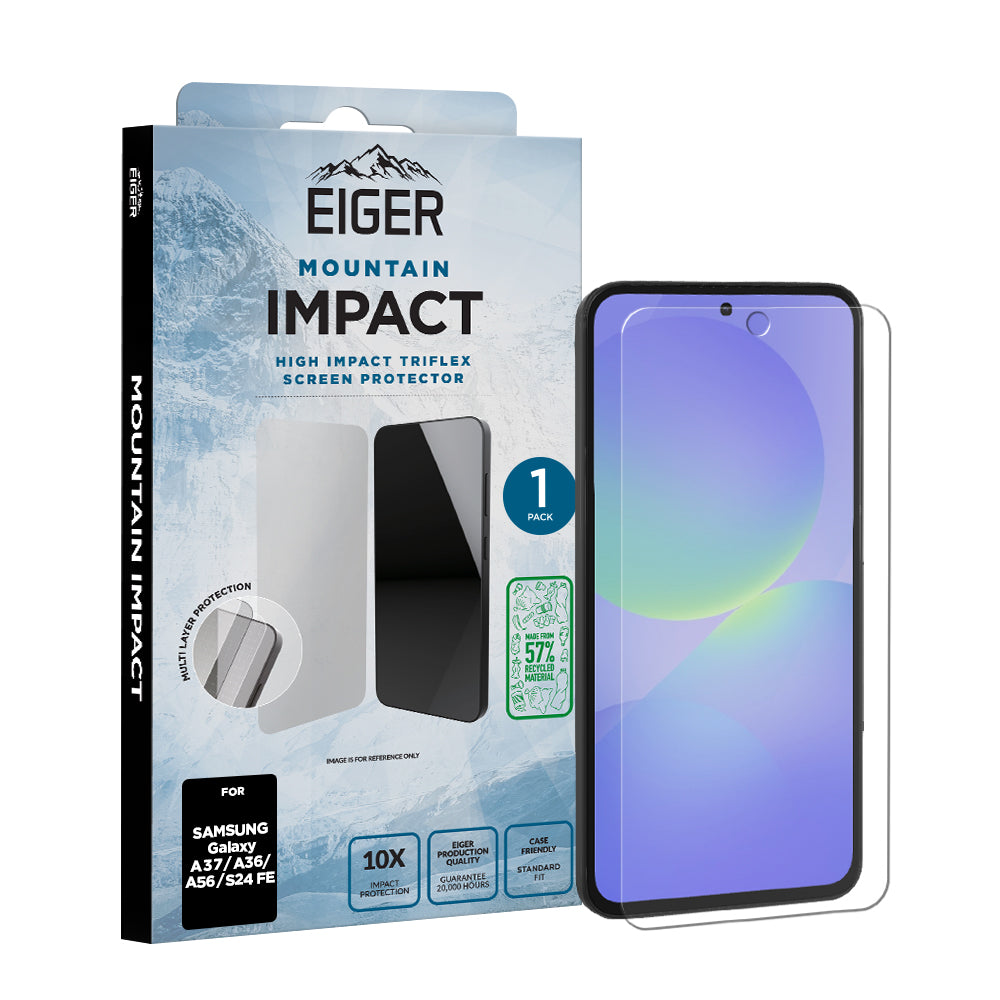 Eiger Mountain IMPACT Screen Protector GRS for Samsung Galaxy A37/ A36/ A56/ S24 FE
