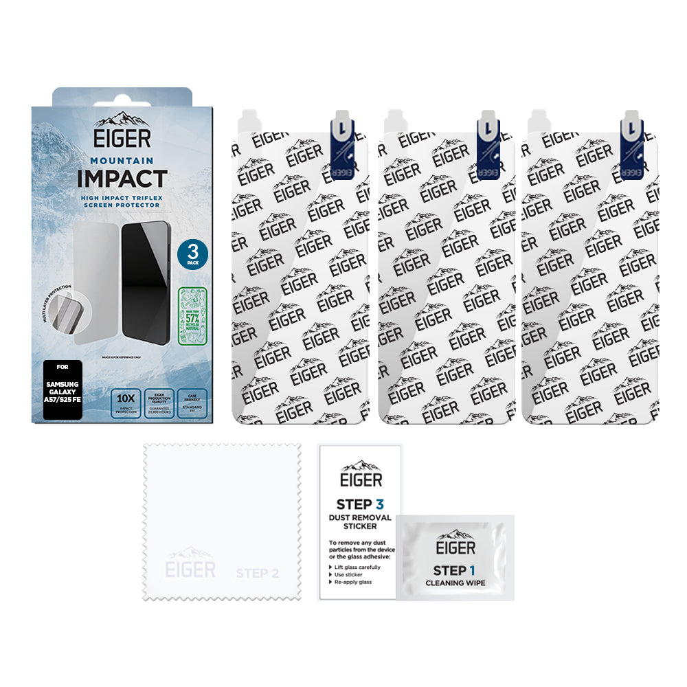 Eiger Mountain IMPACT Screen Protector GRS for Samsung Galaxy A57/ S25 FE