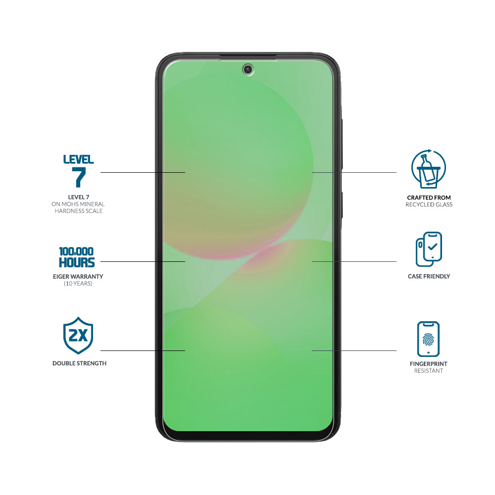 Eiger Mountain Glass CLEAR Screen Protector GRS for Samsung Galaxy A57/ S25 FE