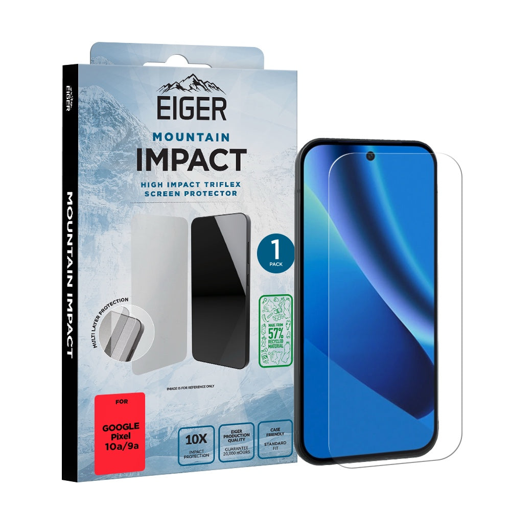 Eiger Mountain IMPACT Screen Protector GRS for Google Pixel 10a/ 9a