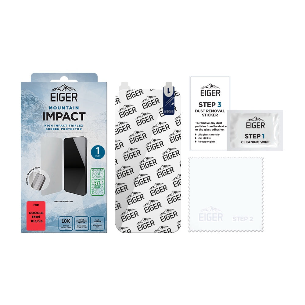 Eiger Mountain IMPACT Screen Protector GRS for Google Pixel 10a/ 9a