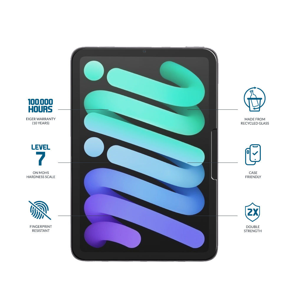 Eiger Mountain Glass Clear Tablet Screen Protector