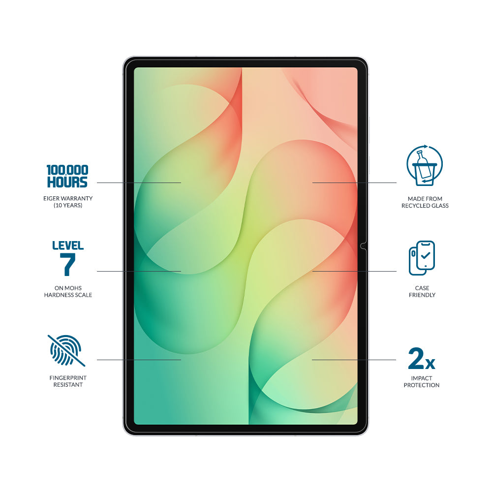 Eiger Mountain Glass Clear Tablet Screen Protector
