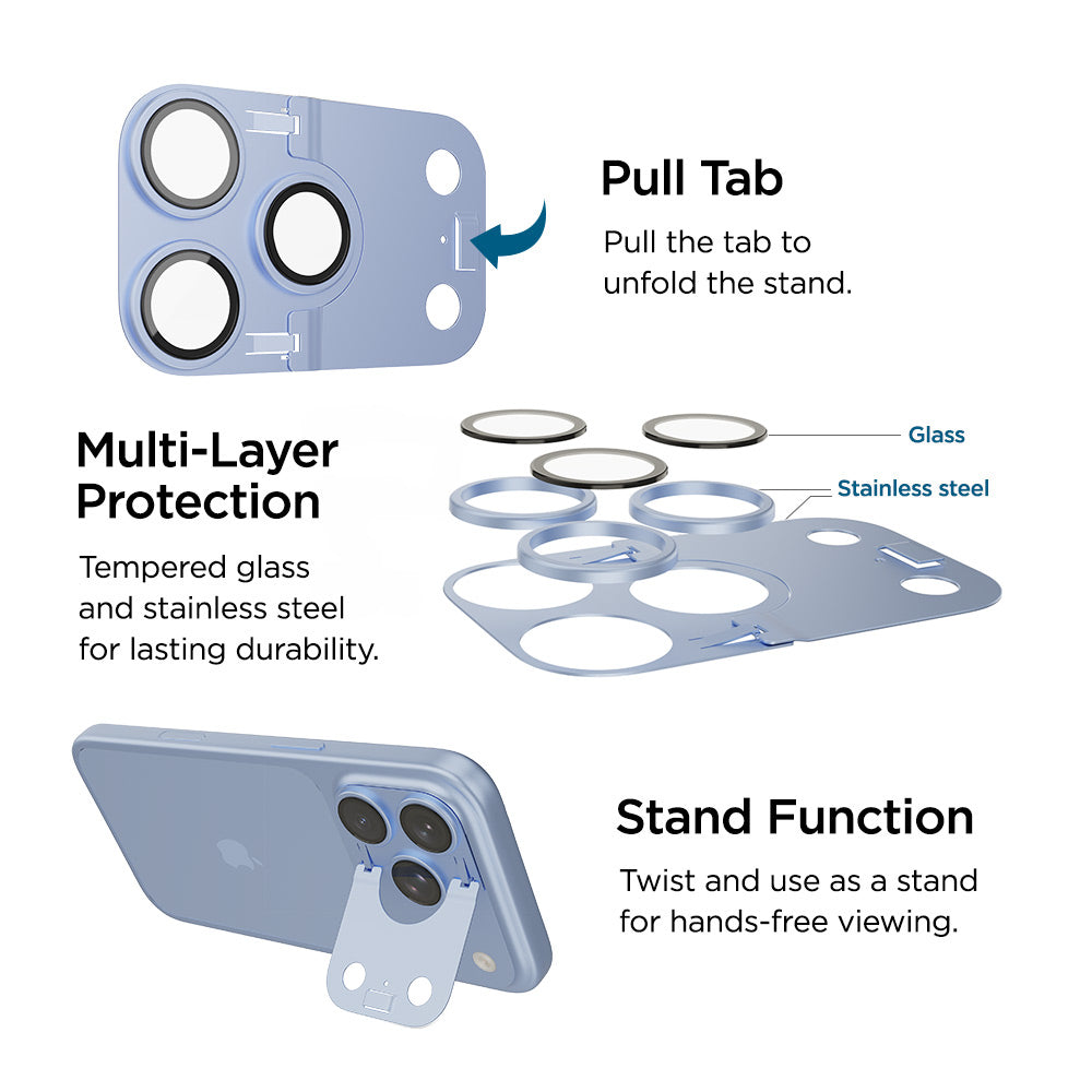 Mountain Glass Camera Lens Shield Stand