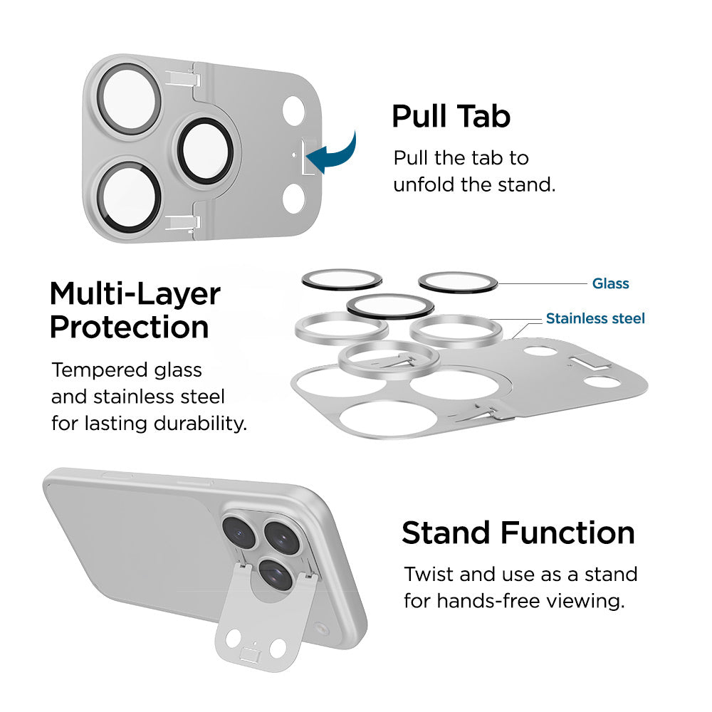 Mountain Glass Camera Lens Shield Stand