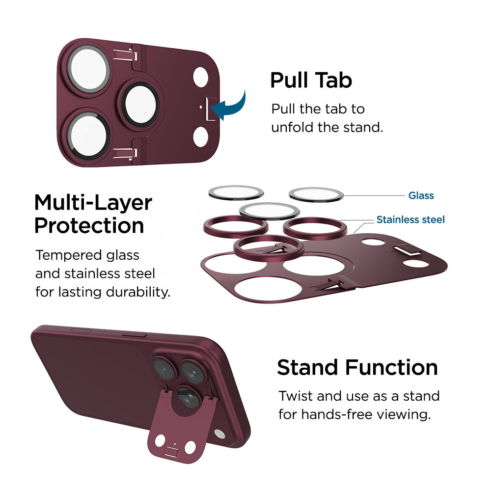 Mountain Glass Camera Lens Shield Stand