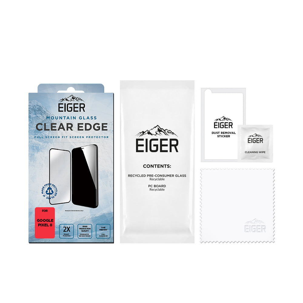 Eiger Mountain Glass CLEAR EDGE for Google Pixel 8