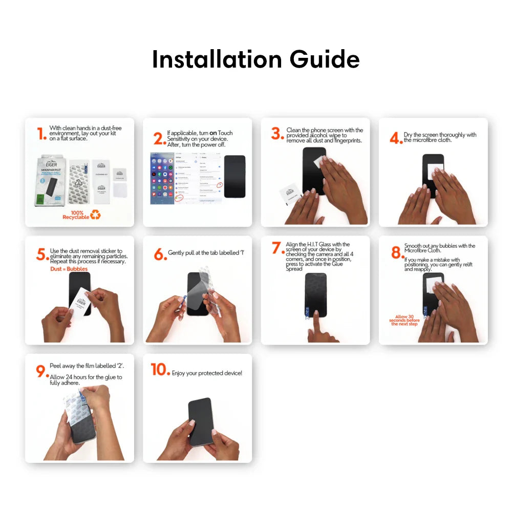 Eiger Mountain IMPACT Screen Protector GRS for Google Pixel 10a/ 9a