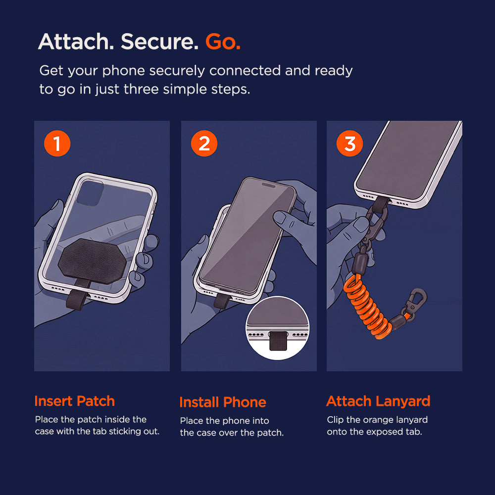 Eiger Pro Case Tether Strap Set in Orange