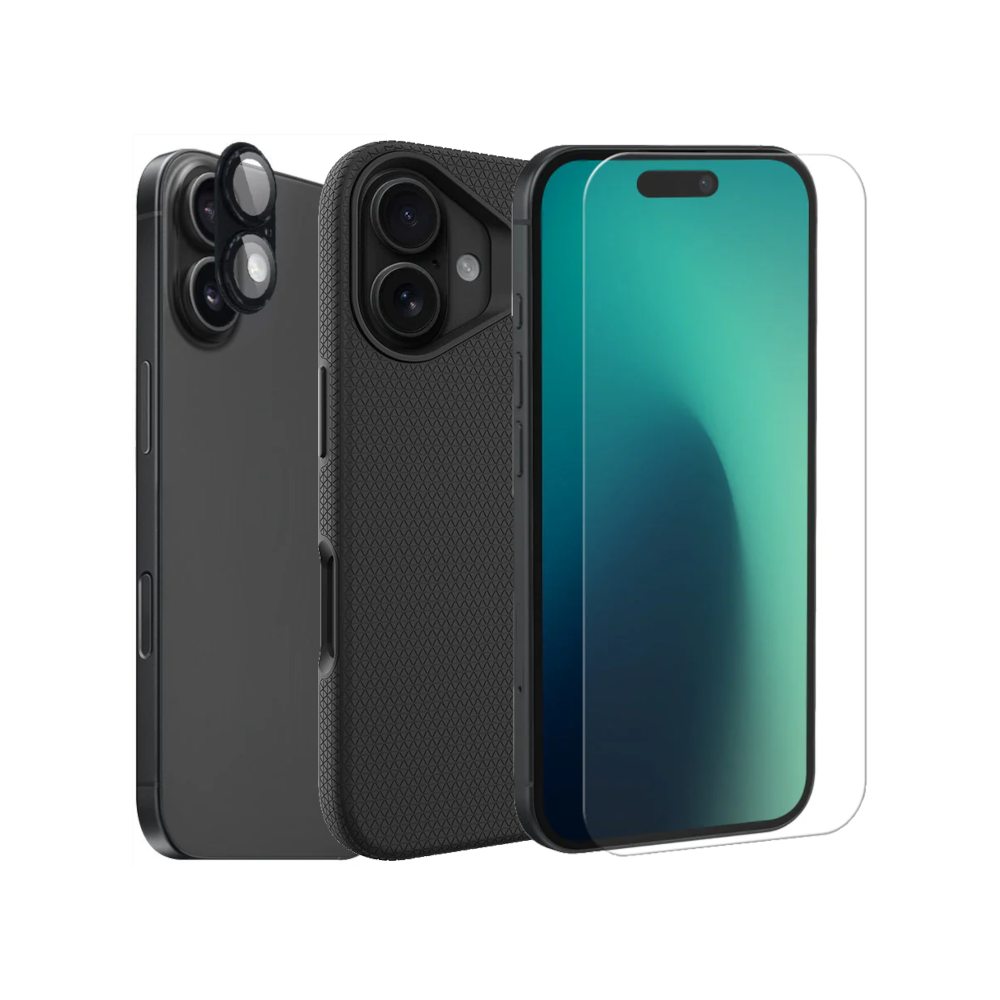 Eiger Rugged Case, Screen & Camera Protector Bundle for iPhone 17