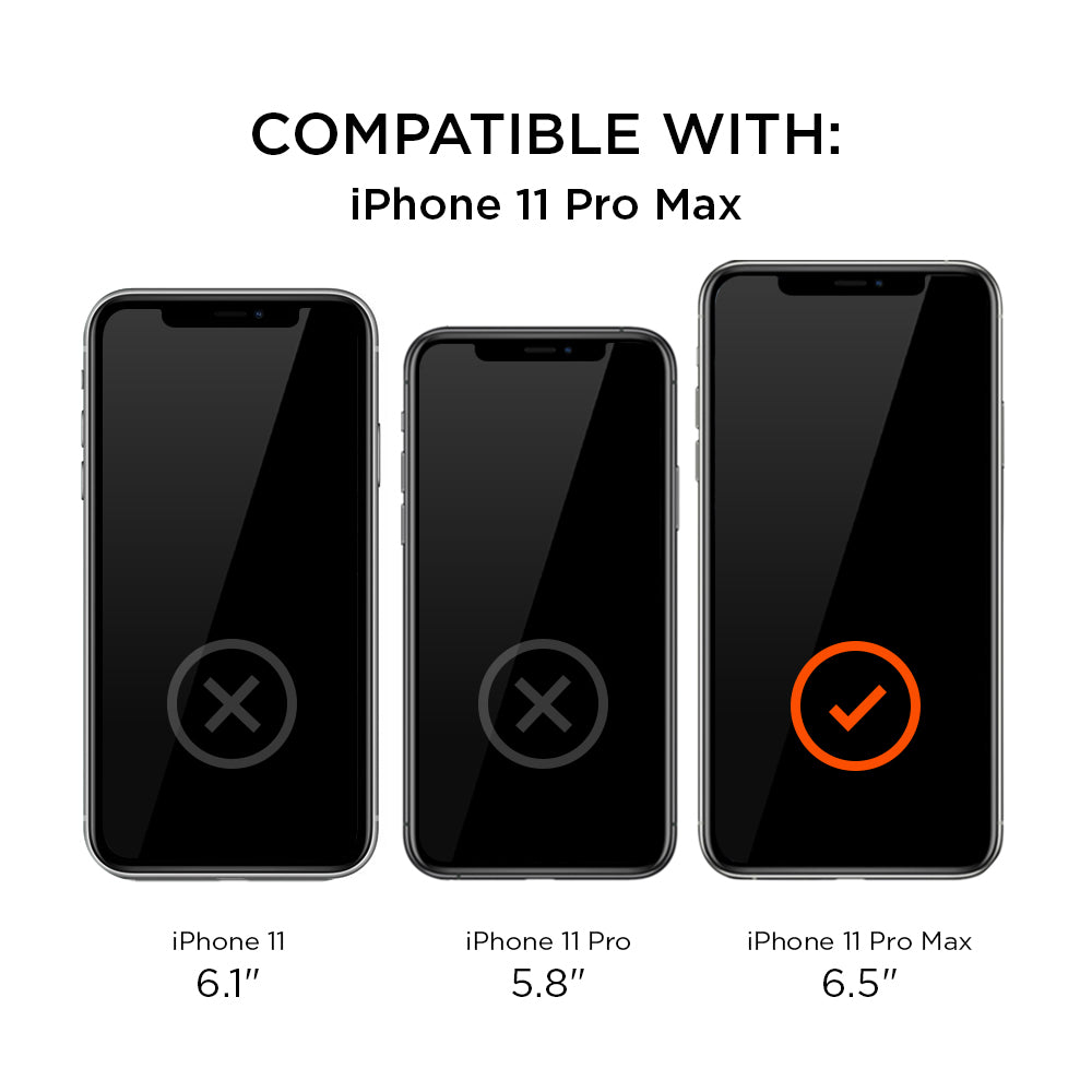 Eiger Mountain High Impact Triflex Screen Protector (2 Pack) for Apple iPhone 11 Pro Max / XS Max