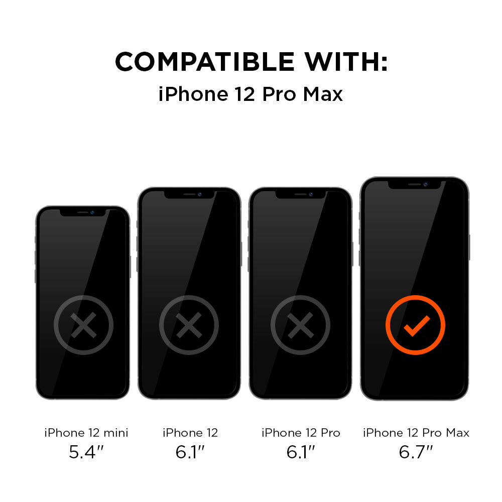 Eiger Mountain H.I.T High Impact Triflex Screen Protector (2 Pack) for Apple iPhone 12 Pro Max