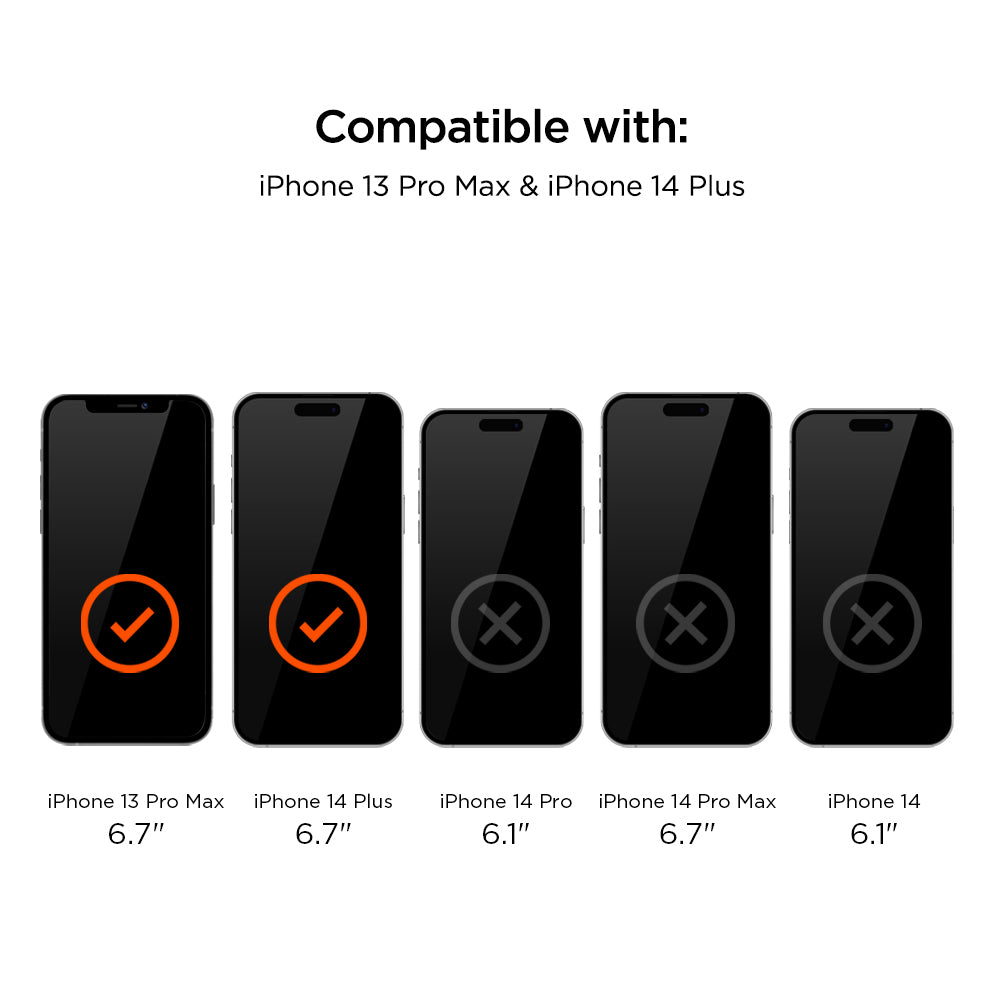 Eiger Mountain H.I.T High Impact Film Screen Protector (2 Pack) for Apple iPhone 13 Pro Max / 14 Plus