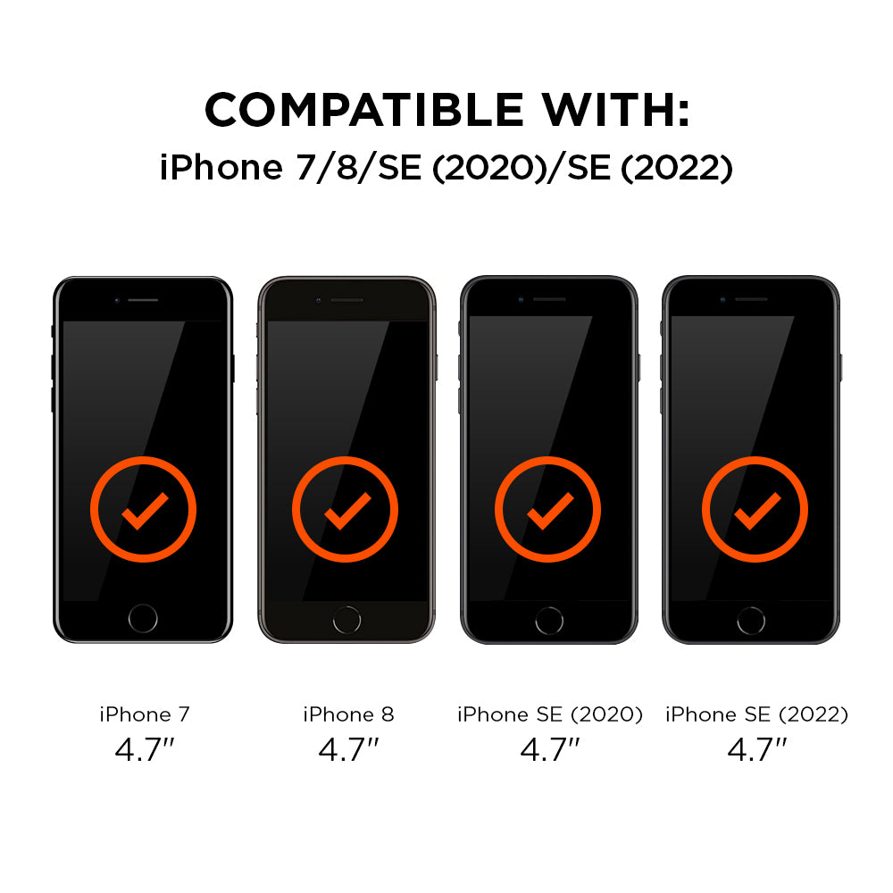 Eiger Mountain H.I.T High Impact Triflex Screen Protector (2 Pack) for Apple iPhone 7 / 8 / SE (2020) (2022)