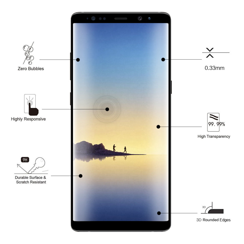 Eiger Glass 3D Screen Protector for Samsung Galaxy Note 8