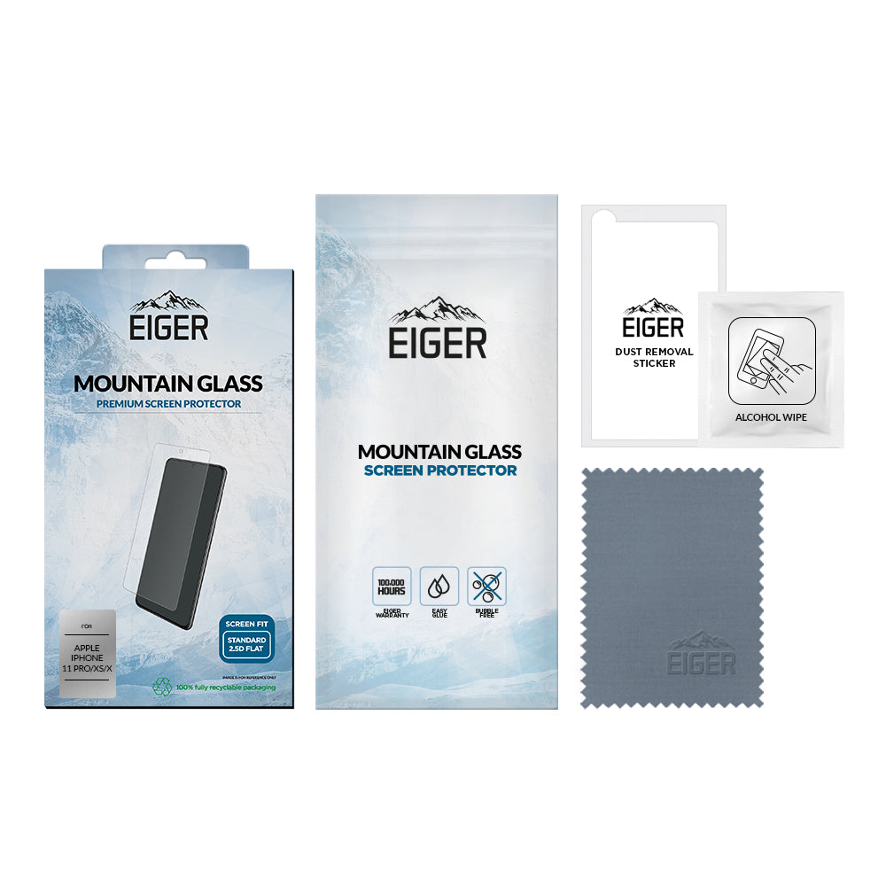 Eiger Mountain Glass 2.5D Screen Protector for for Apple iPhone 11 Pro / XS / X