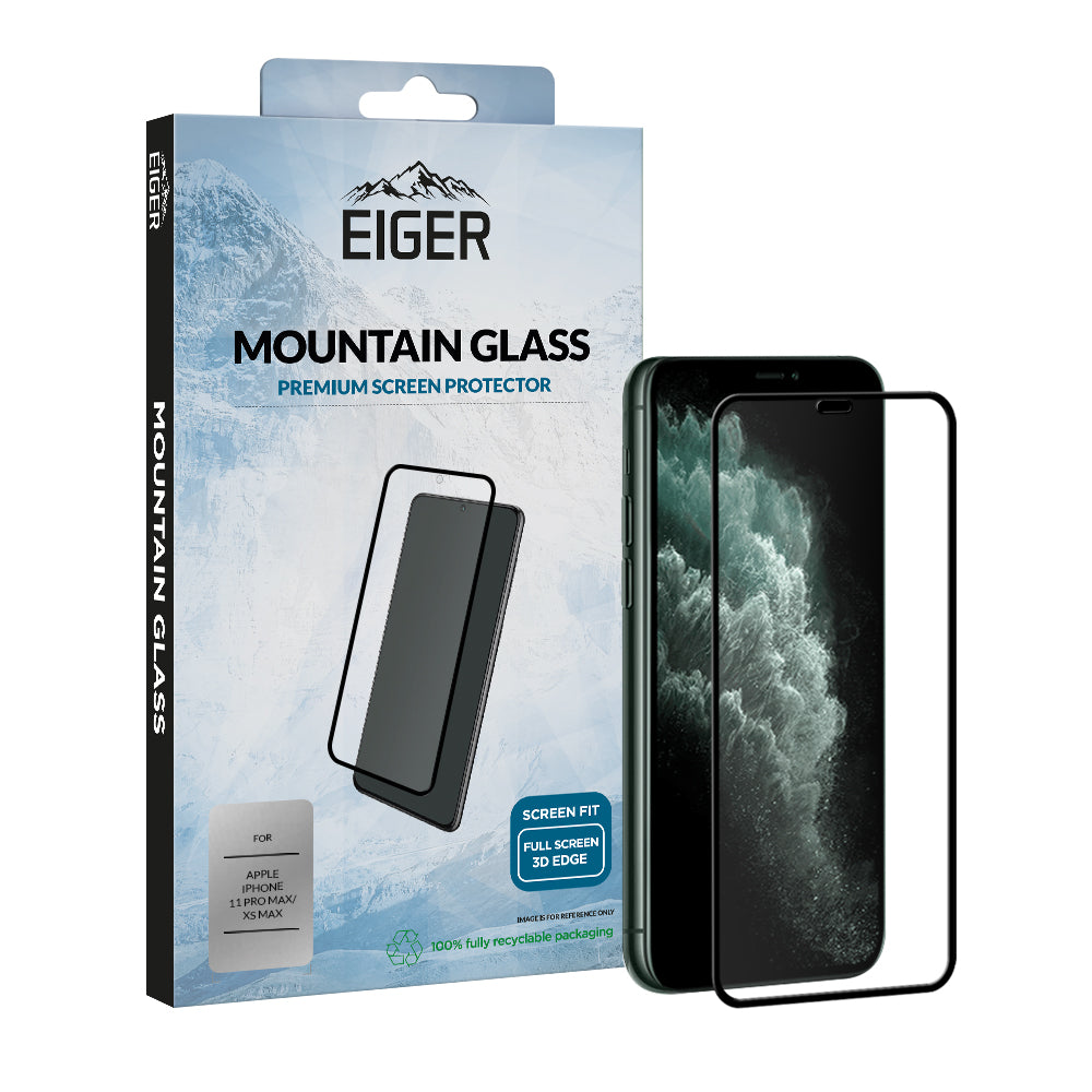 Eiger Mountain Glass 3D Screen Protector for Apple iPhone 11 Pro Max / XS Max
