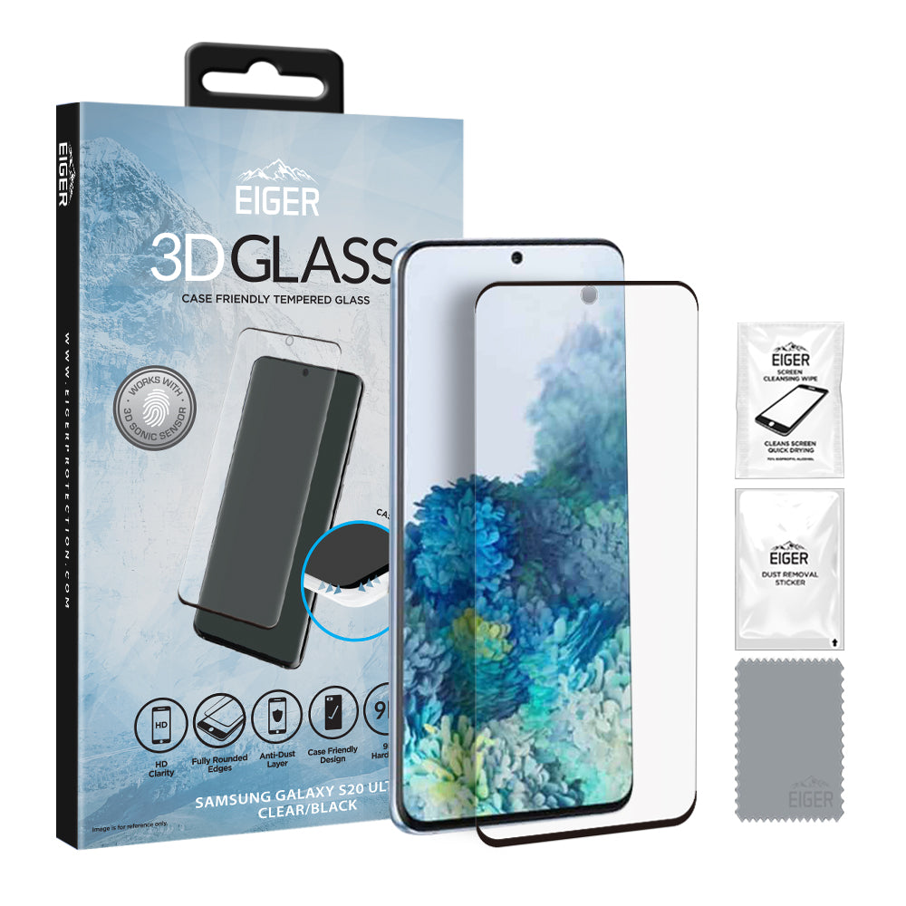 Eiger Glass 3D Screen Protector for Samsung Galaxy S20 Ultra