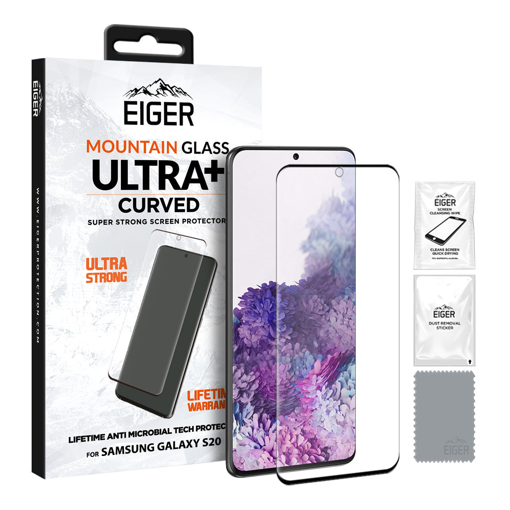Eiger Mountain Glass Ultra+ 3D Screen Protector for Samsung Galaxy S20