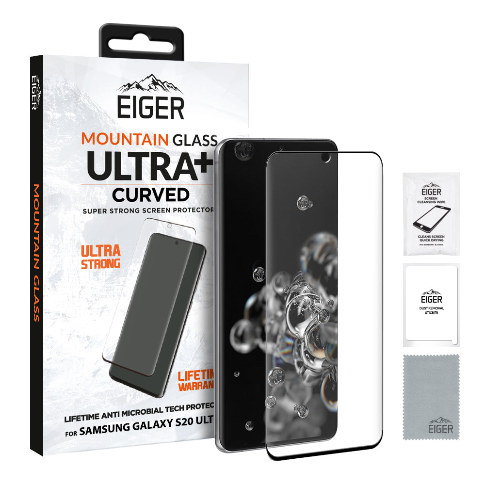 Eiger Mountain Glass Ultra+ 3D Screen Protector for Samsung Galaxy S20 Ultra